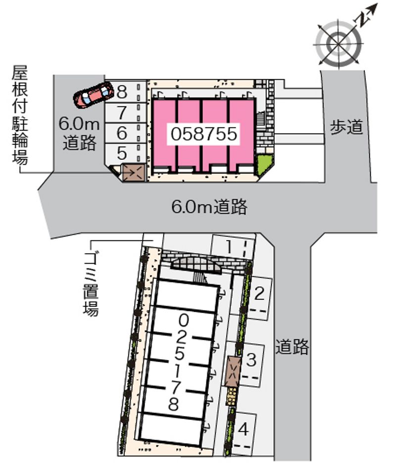 クレイノボヌール住吉 配置図