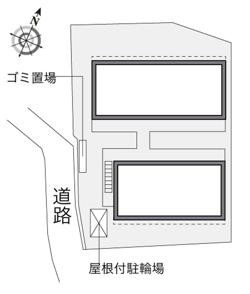レオパレス滑石２１ 配置図