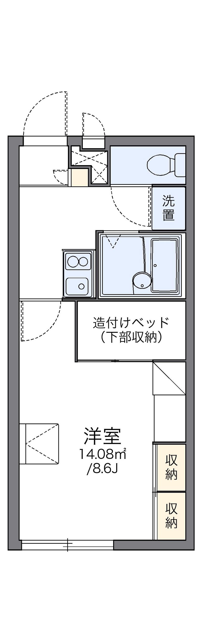 レオパレスＫｙｏｋｕｓｕｉ 間取図
