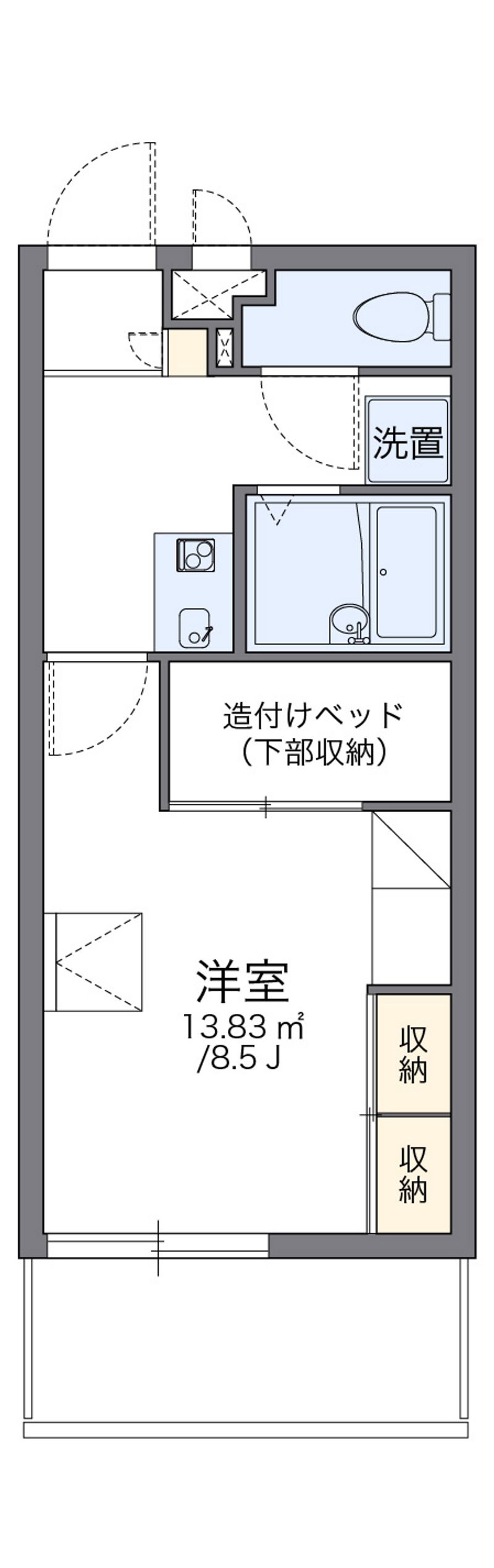レオパレス金城 間取図