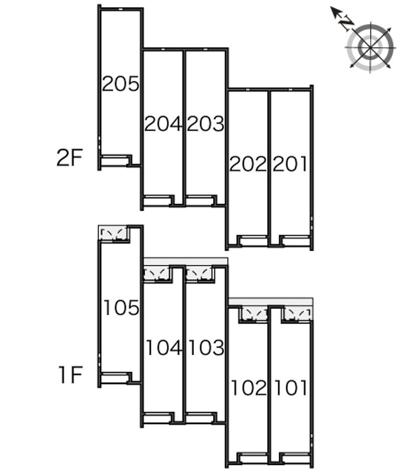 クレイノエスポワール 間取り配置図