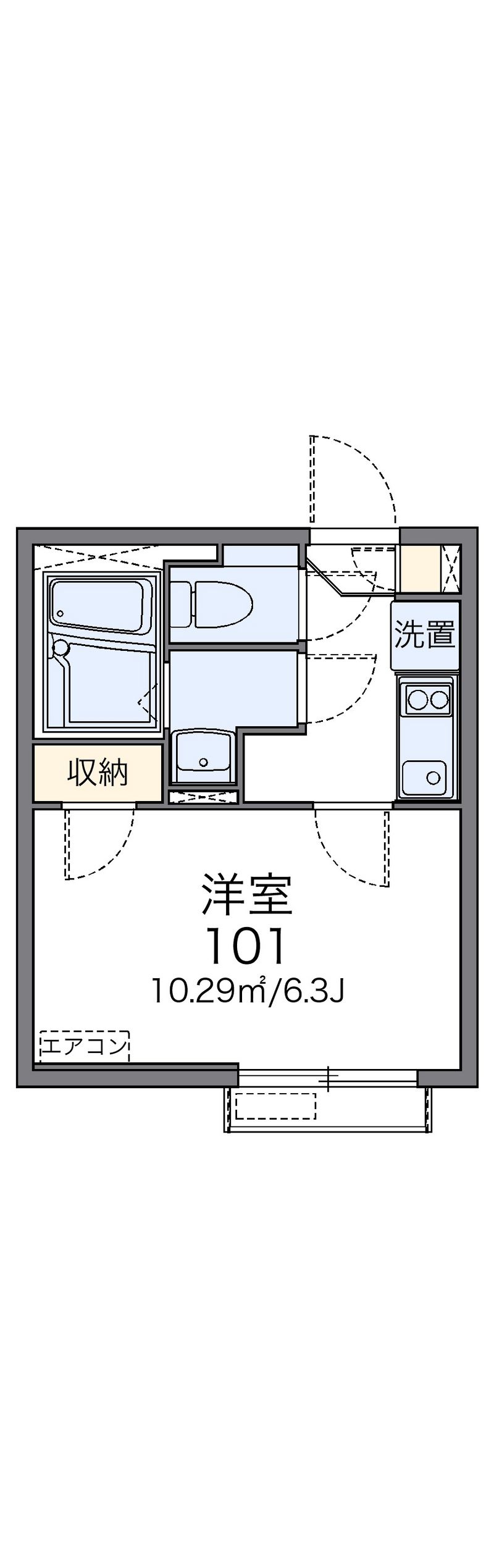 レオネクストあさひ 間取図