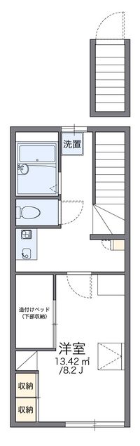 レオパレス佐久 間取り図