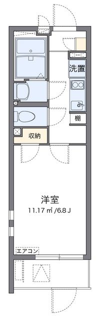 クレイノＨＩＫＡＲＩ 間取り図