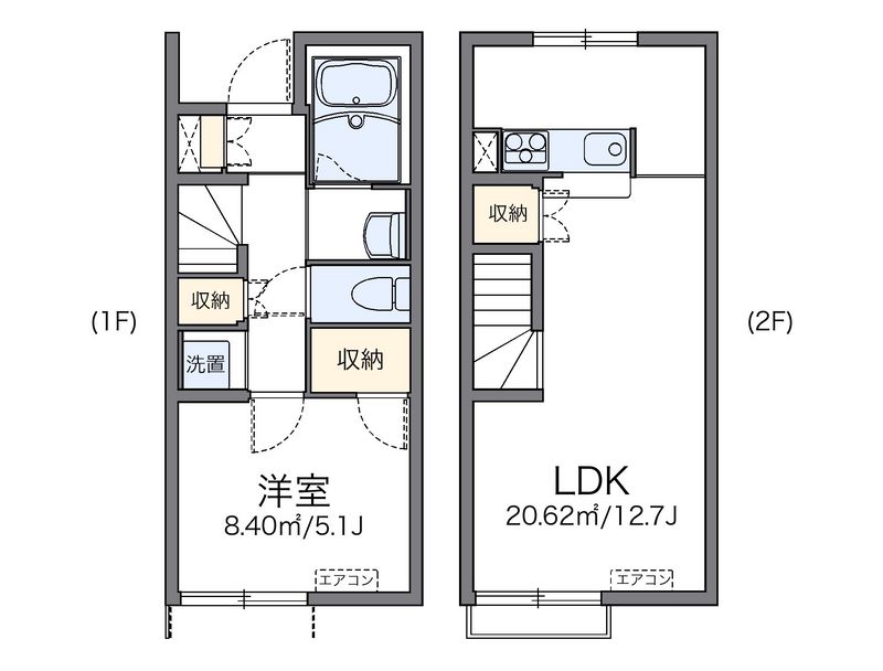 レオネクストしらさぎＢ 間取図