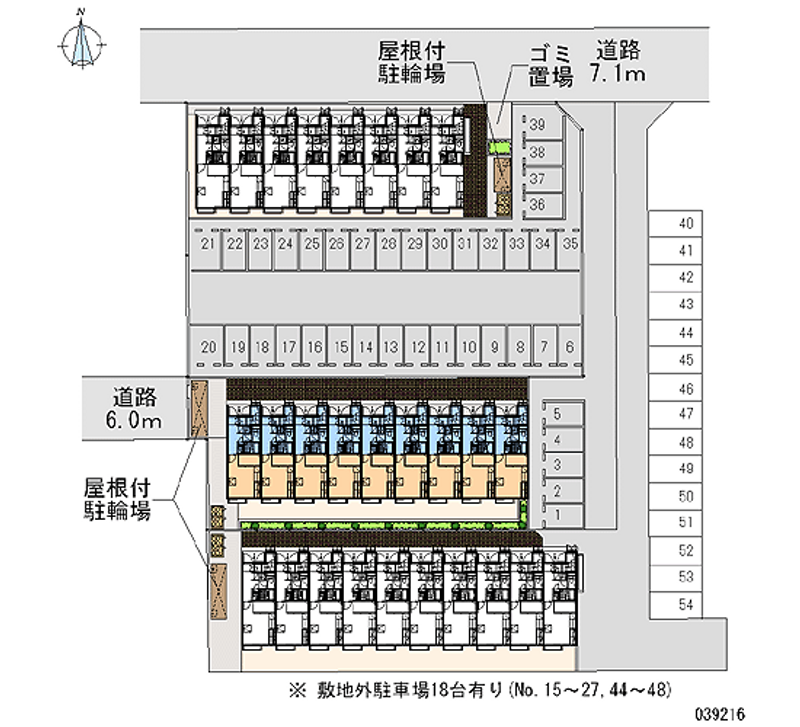 レオパレスメゾンＴ　Ｂ 月極駐車場