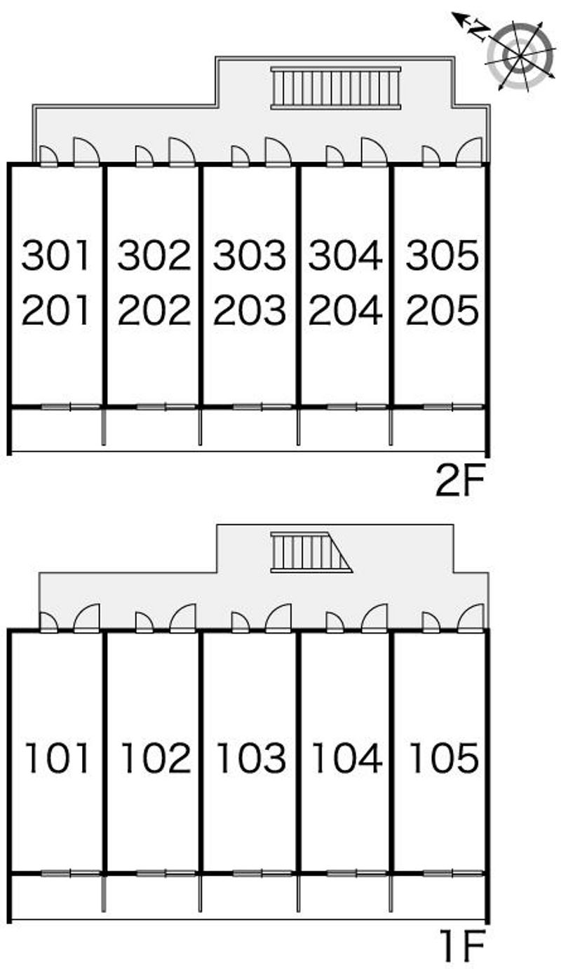 レオパレス双葉ヒルズ 間取り配置図