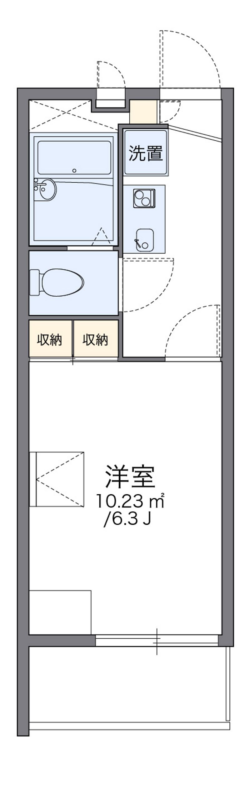 レオパレス大池橋 間取図