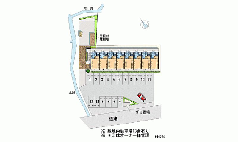 レオパレスエクセル 月極駐車場