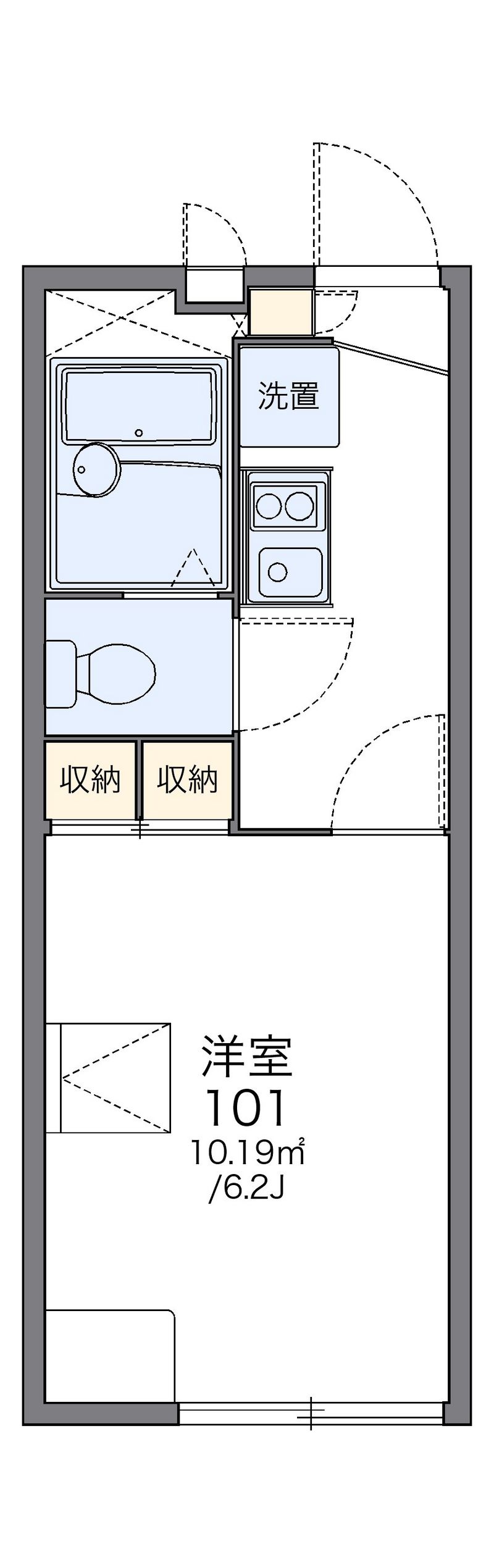 レオパレス飛鳥　戸塚 間取図
