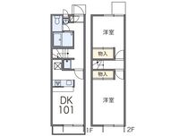 レオパレスラダックＡ 間取り図