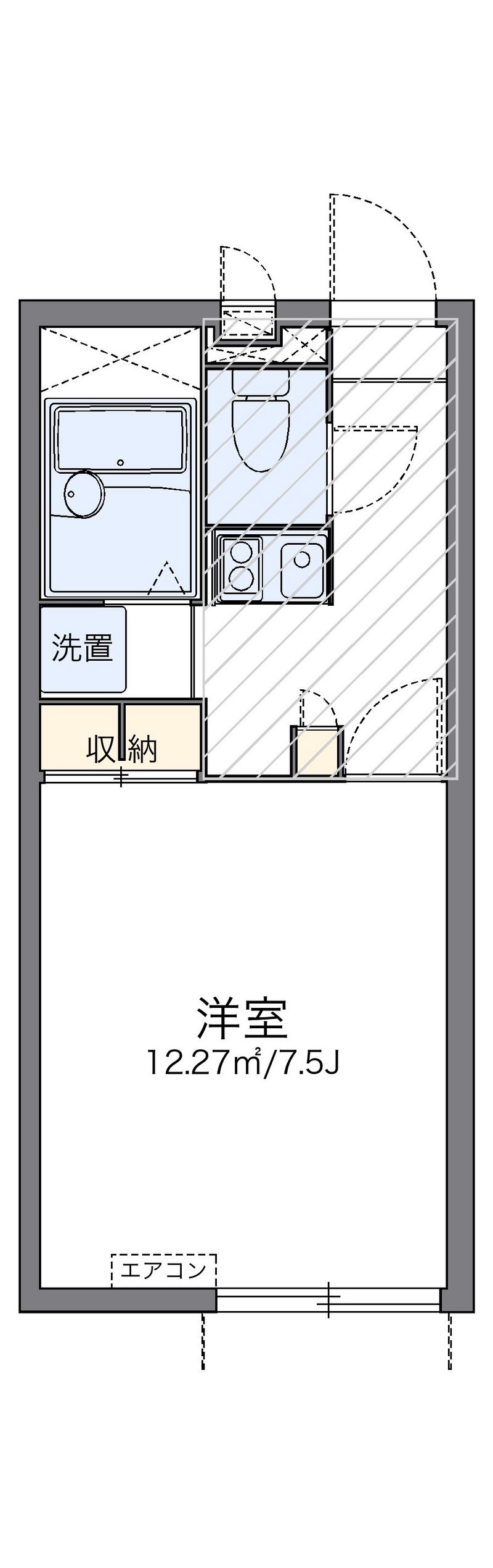レオパレスレイフェアリー 間取図