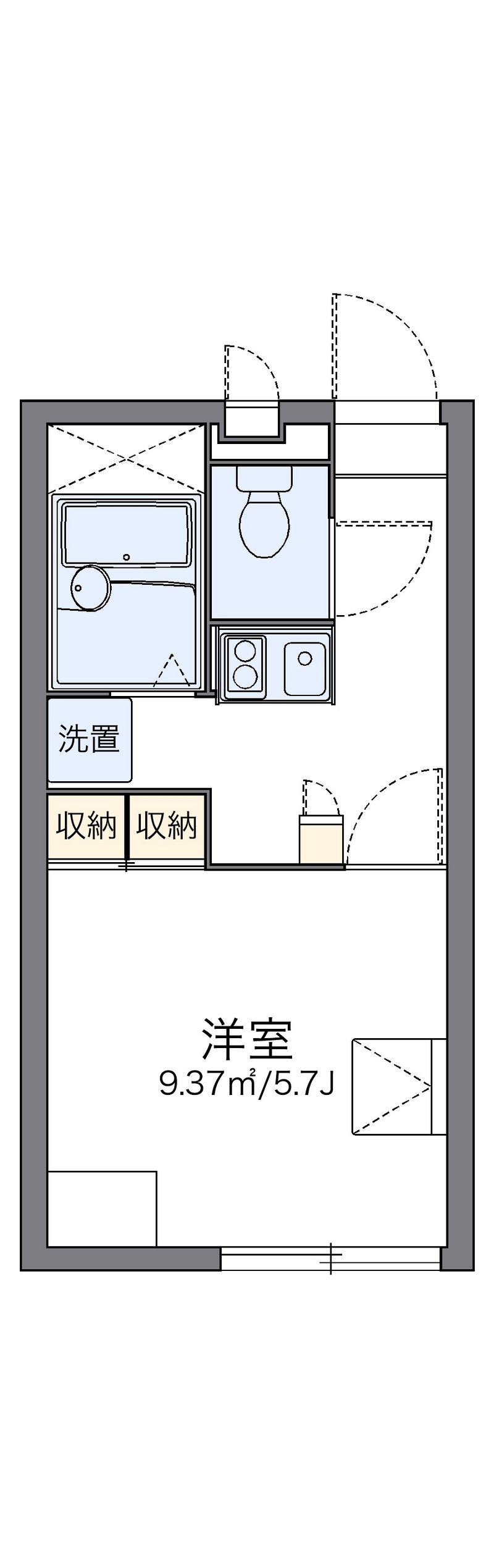 レオパレス鴫野　夢 間取図