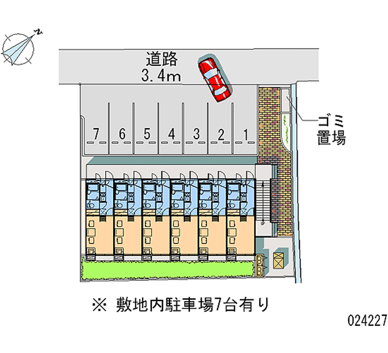 レオパレス丸の木 月極駐車場