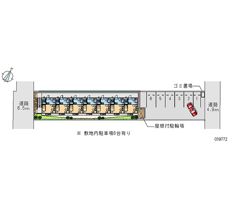 レオパレスヒビキ 月極駐車場