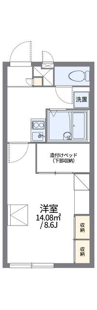 レオパレスサウスコート 間取り図