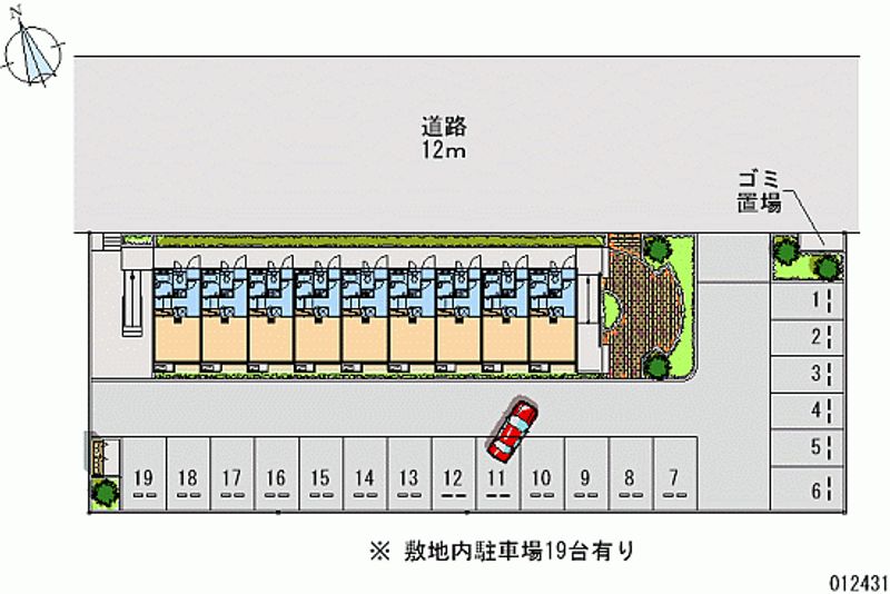 12431 Monthly parking lot