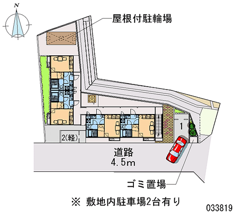 レオパレス第６鈴木ビル 区画図