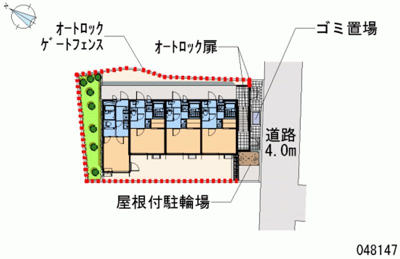 レオパレスなでしこ 区画図