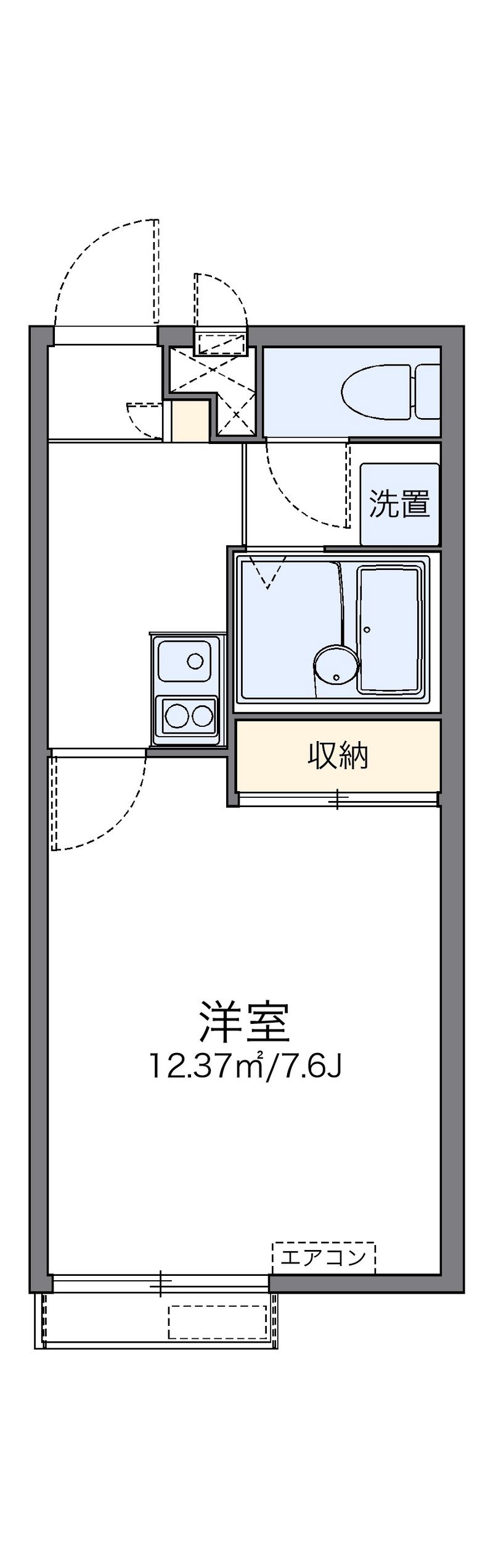 レオパレスなごみ 間取図