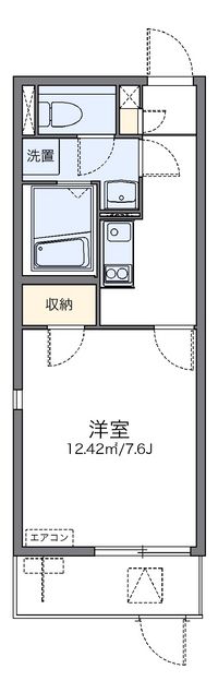 レオネクストトリスターＮ　Ｗ 間取り図