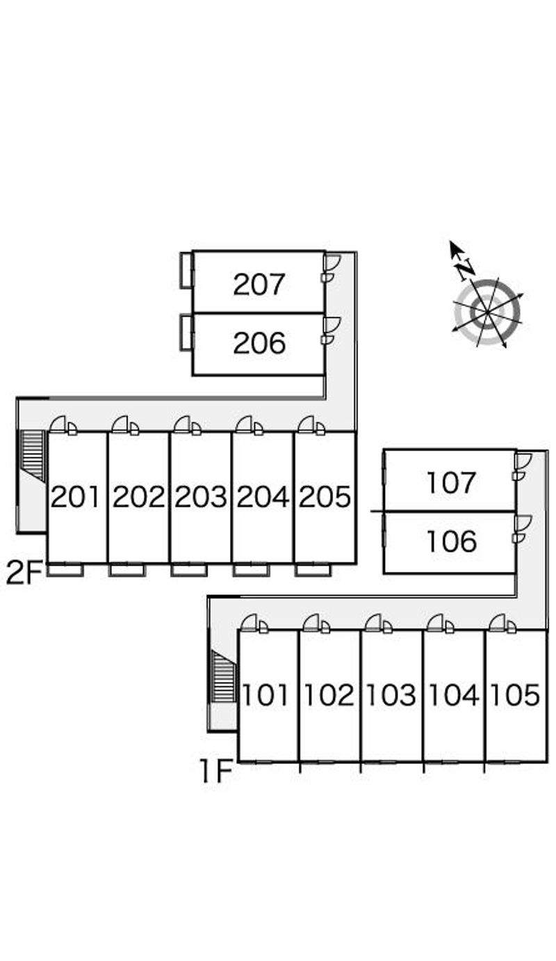 レオパレスＰＲＵＮＵＳ 間取配置図