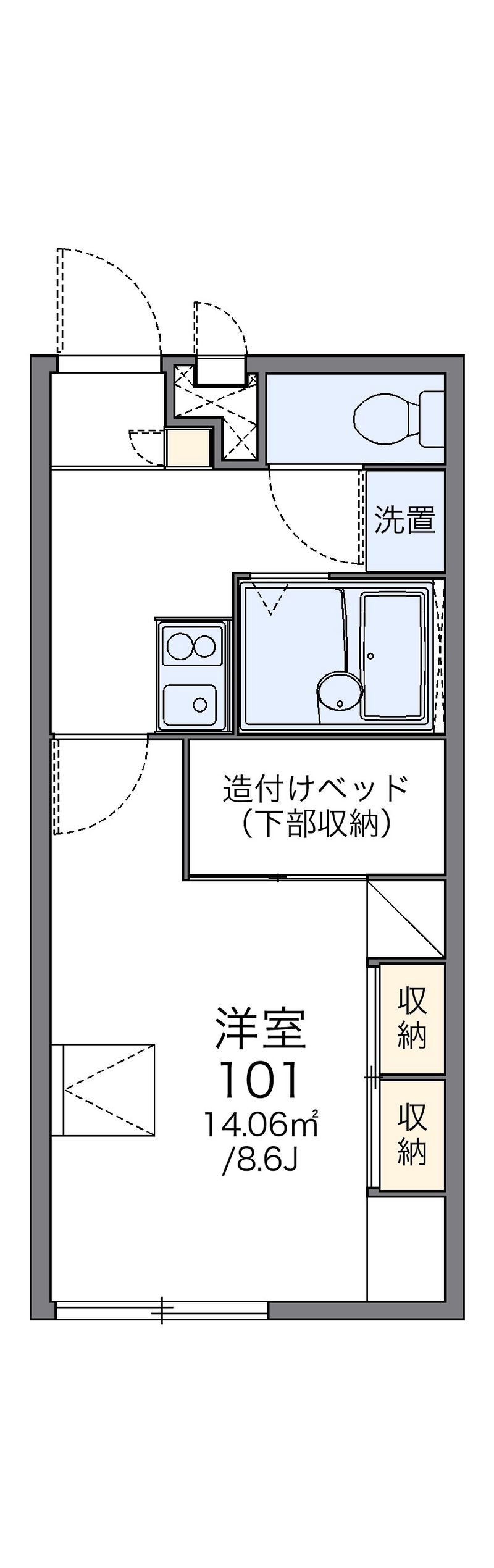 レオパレスシャイン 間取図