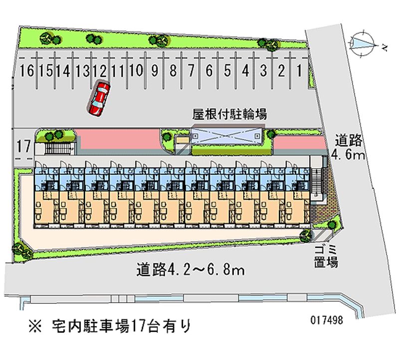 17498 Monthly parking lot