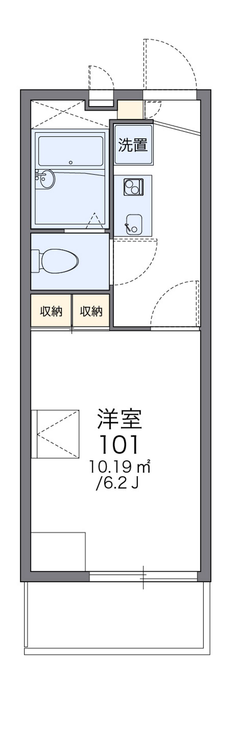 レオパレスグランシャンパーニュ 間取図