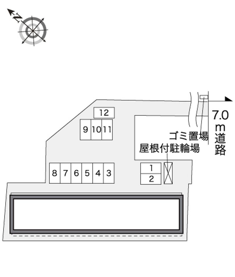 レオパレススペランツァ久居 配置図