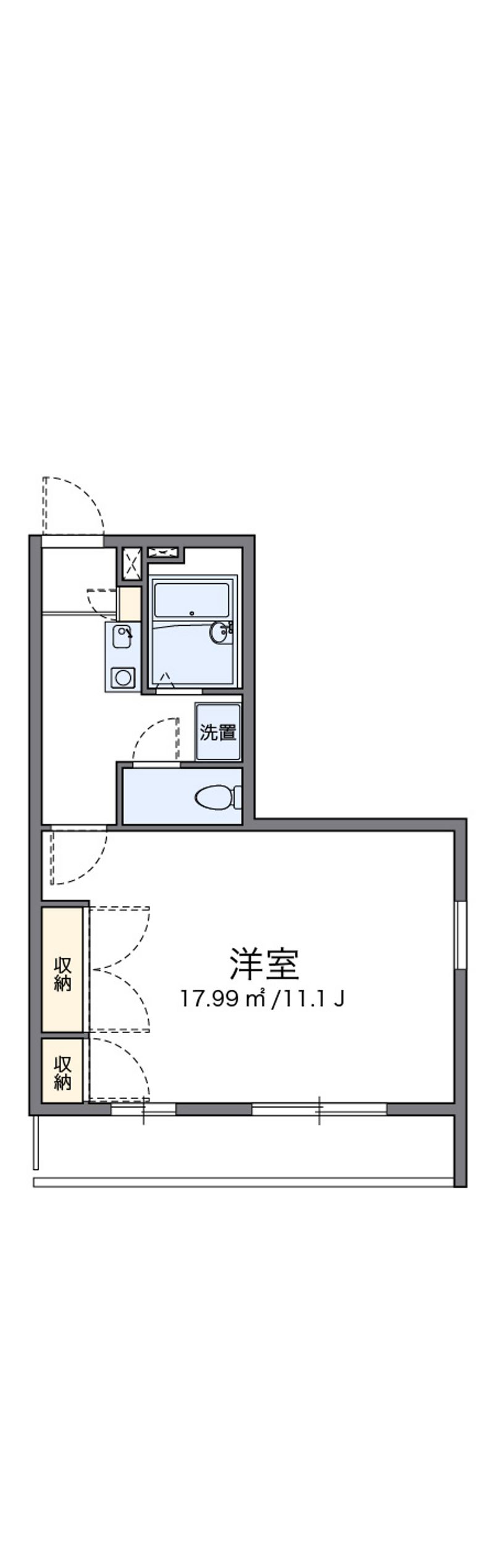 レオパレスコンフォート広瀬 間取図