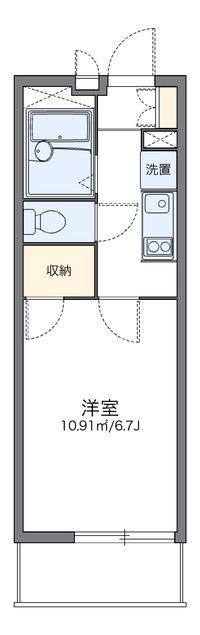 レオパレスクレシア柵町 間取り図