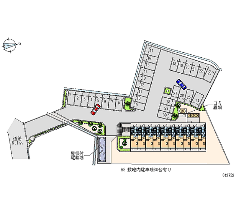 42752 Monthly parking lot