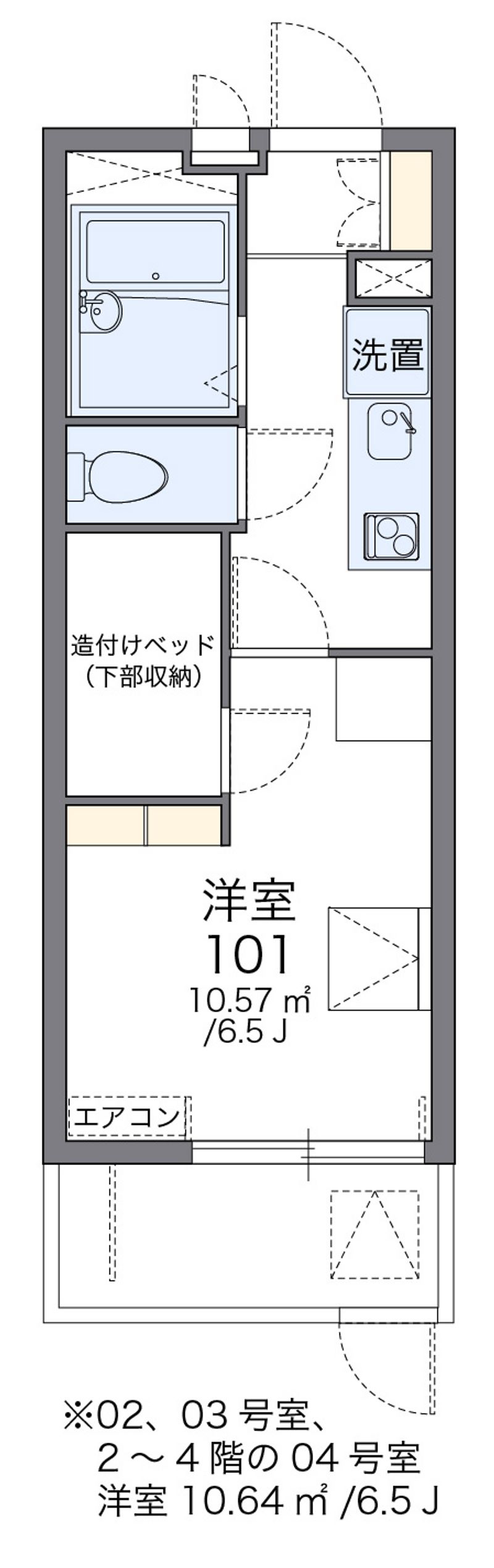 レオパレスタウンコート昭和町 間取図
