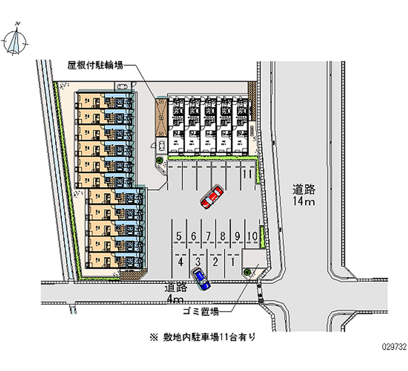 レオパレスラ　ルーナＡ 月極駐車場