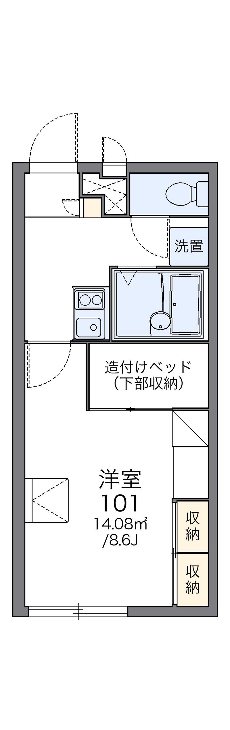 レオパレスＫ　ＣＯＵＲＴ 間取図