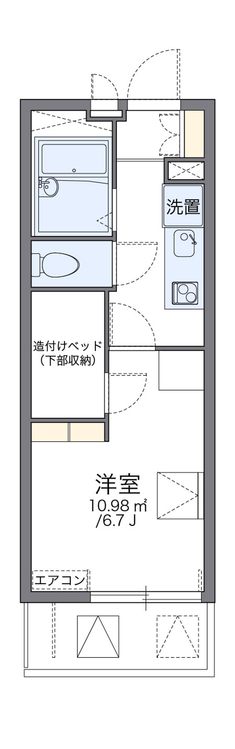 レオパレスフレンディー太閤 間取図