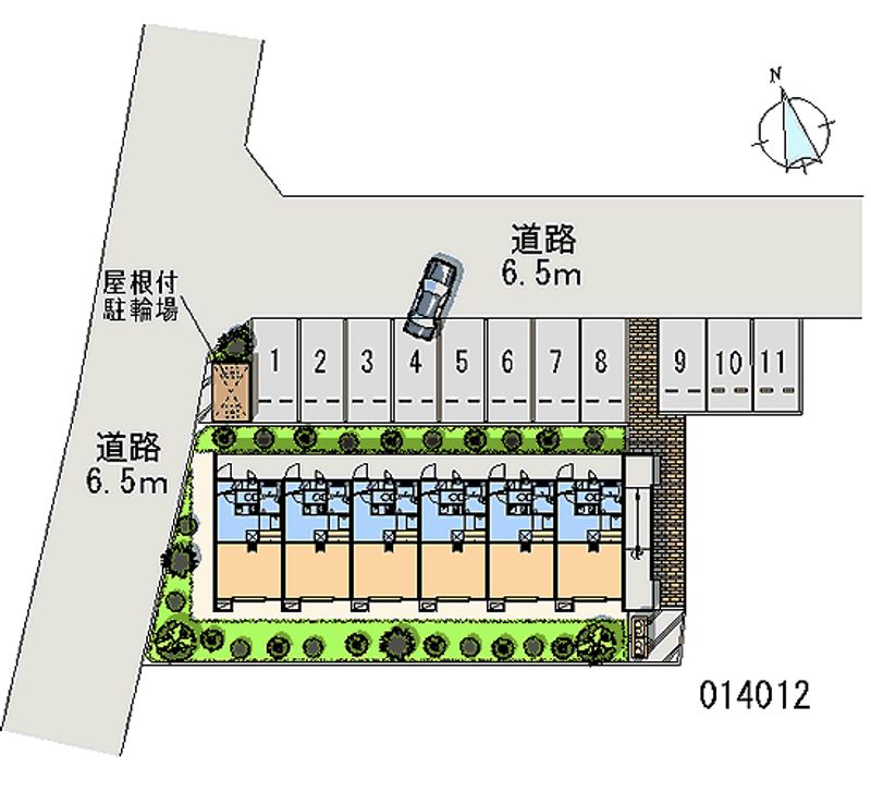 レオパレス万場山 区画図