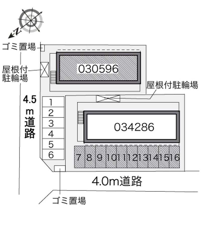 レオパレスねいし２ 配置図