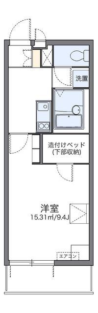 レオパレスエミールプラザ 間取り図