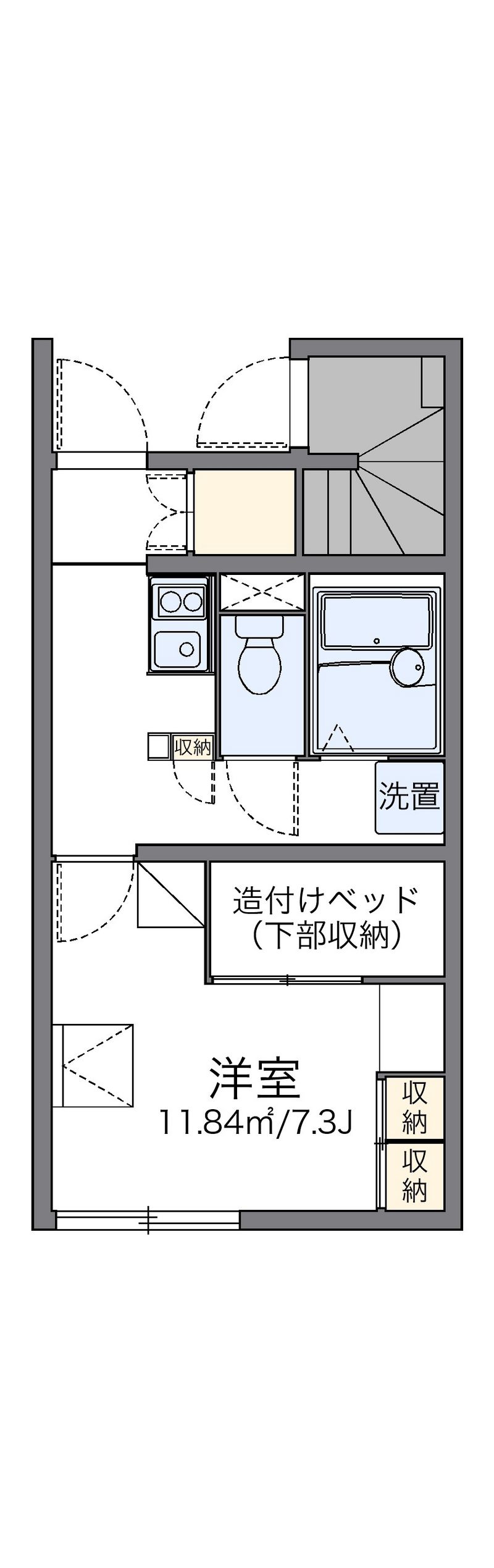 leopalace Akahoro 户型图