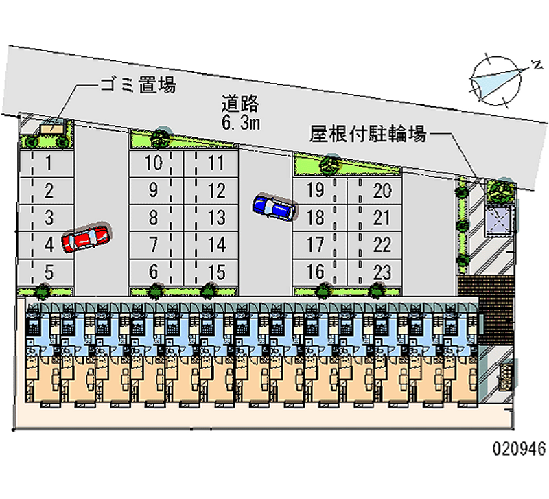 レオパレス高見０３ 月極駐車場