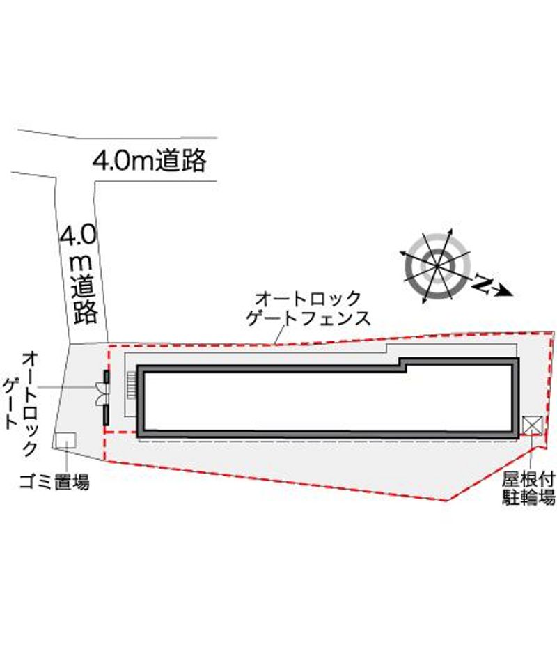 レオパレスプレミール稲毛 配置図