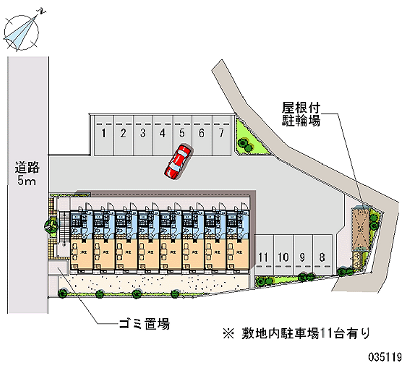 レオパレスセノーテ 月極駐車場