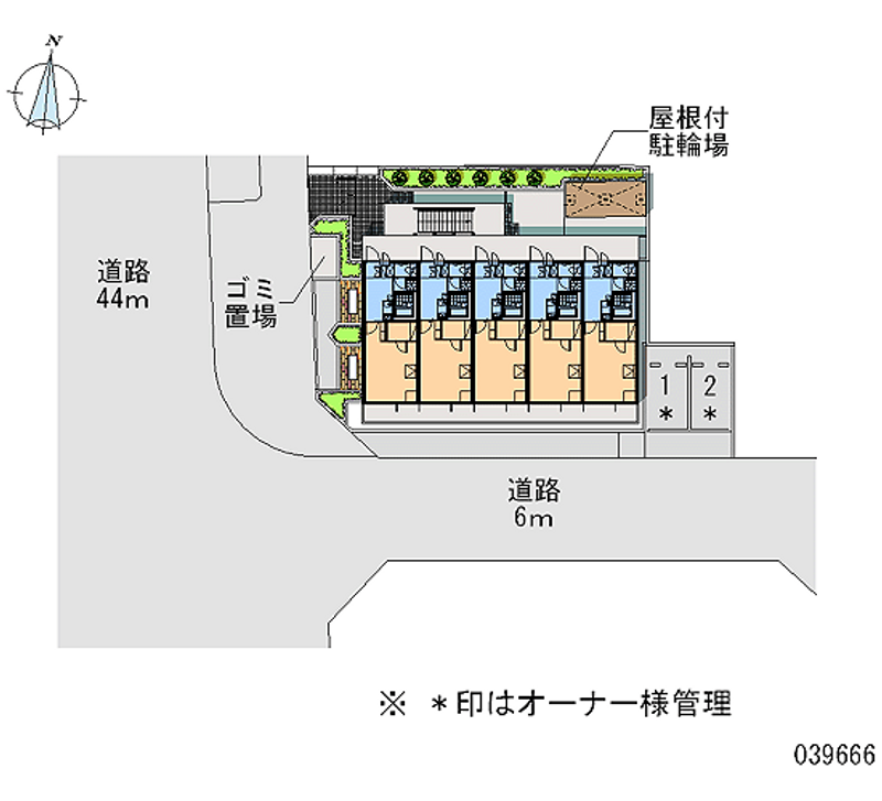 レオパレスパークサイド足立入谷 区画図