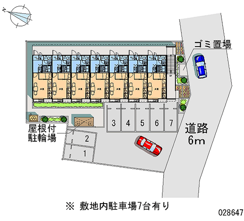 レオパレスＷｉｎｓ 月極駐車場