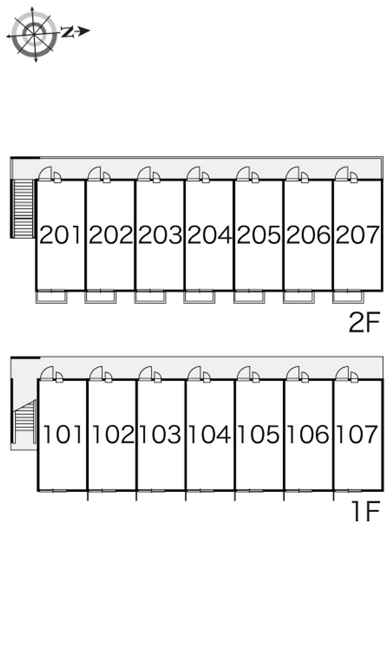 レオパレス蔵ノ前 間取配置図