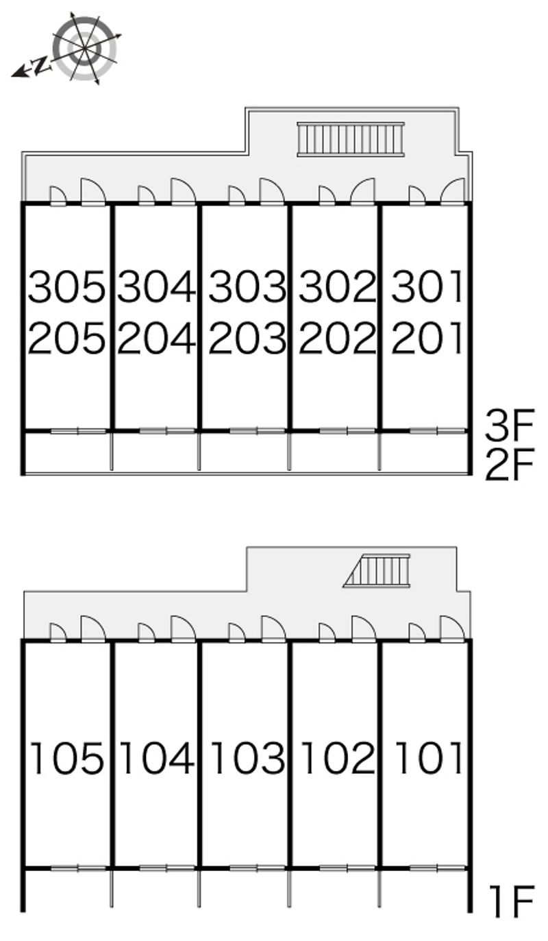 レオパレス青柳 間取り配置図