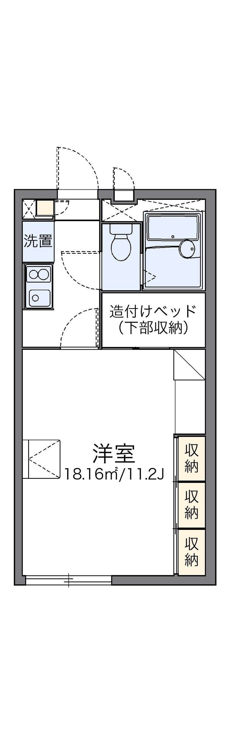 レオパレスビーンズ 間取図