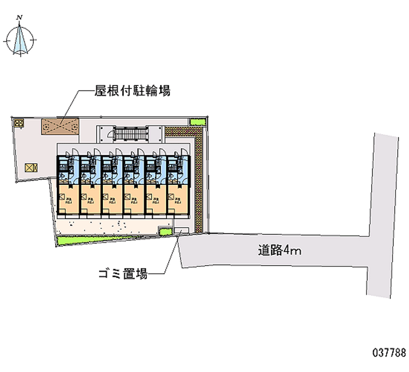 レオパレスコーラル　クラウド 区画図